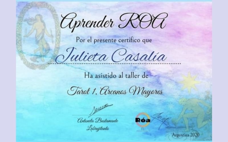 Certificado de formación 1