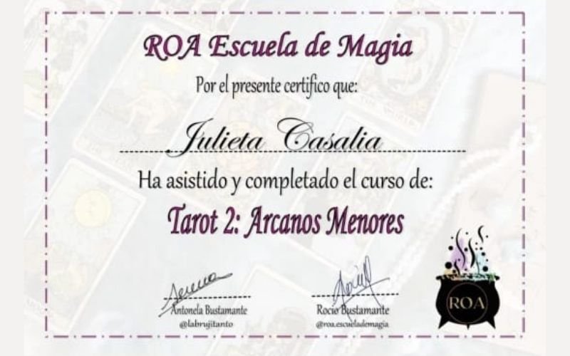 Certificado de formación 5